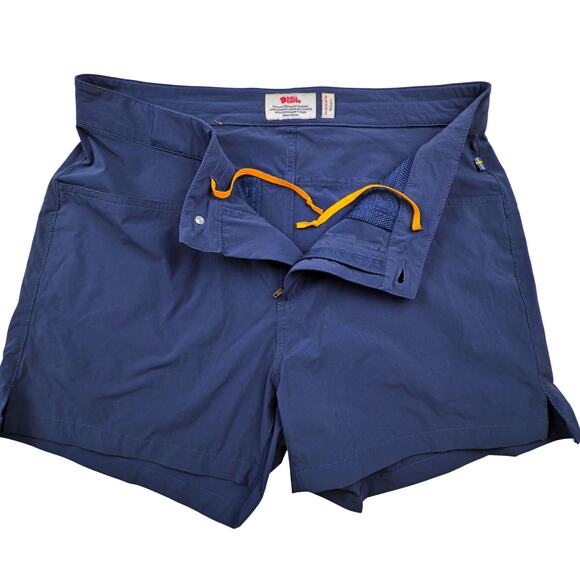 Fjallraven Women's EU42 US 32" 33" High Coast Lite Navy 4" Short 4" Retail $90 - Picture 4 of 9